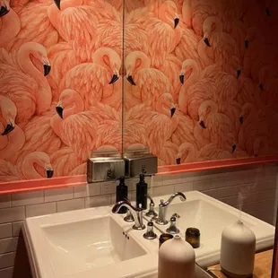 Pristine restroom.