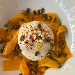 Burrata and squash
