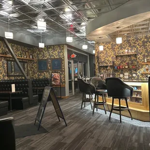 the inside of a restaurant