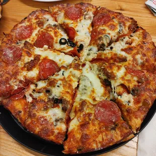 Stamp Collector Pizza and Brown Sugar Bacon Cheesy Stcks