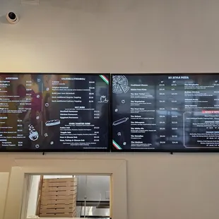 Menu board