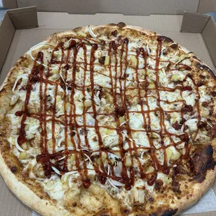 BBQ chicken pizza