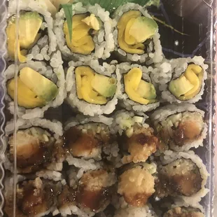 Mango/Avocado and Shrimp Tempura