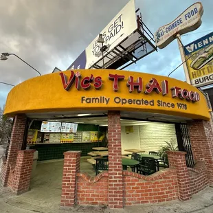 Let&apos;s get you paid! Entrance of Vic&apos;s Thai Food!