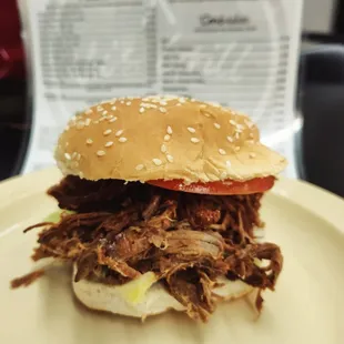 BBQ Beef on Bun or if your can handle it make it a PoBoy