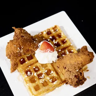 Golden Fried Chicken &amp; Waffles