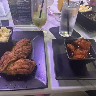 Catfish The Right Way Vic Mac &amp; Cheese sweet potatoes