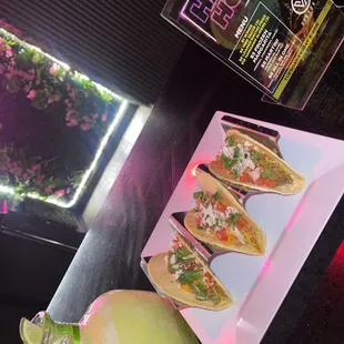 Frozen Margarita and Tacos