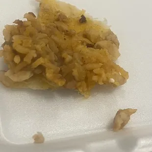 Food in hair