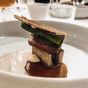 Rohan Duck w Black Mission Figs &amp; Balsamico, Victoria &amp; Albert&apos;s Restaurant, Disney&apos;s Grand Floridian Resort, Orlando