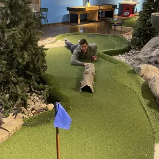 Mini golfing