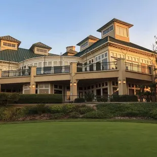 the front of the club house