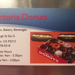 Victoria donut information.