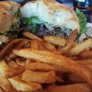 "Mushroom & Swiss" Snake River Farms Wagyu Burger