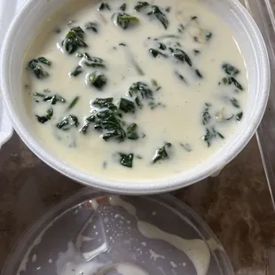 Spinach queso