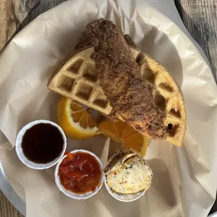 Vegan Chicken and Waffles