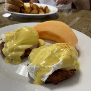 Potato latke Benedict