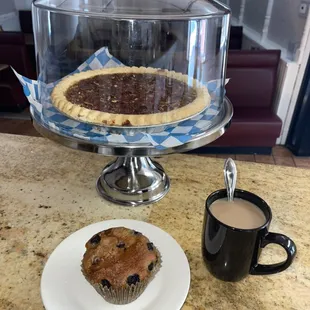 Blue Berry muffin, pecan pie