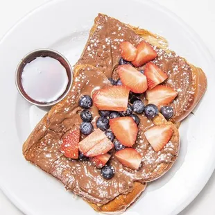 Nutella stuffed French toast