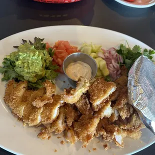 Tacos de Camarón  (shrimp taco plate)