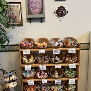 a display of sweets