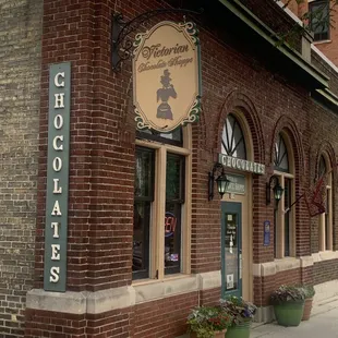 the front of the building