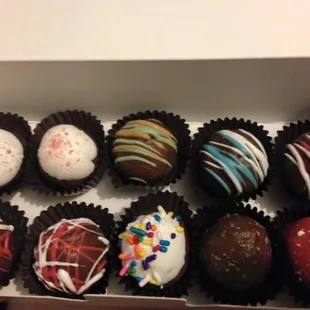 Assorted truffles.