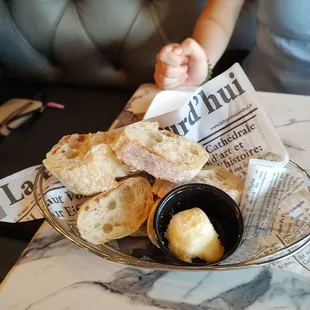 Baguette with the salty butter