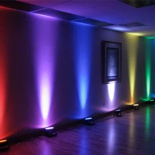 Add uplighting to your event package.
