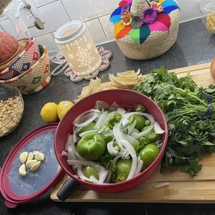 All my fresh ingredients from Victoria's market