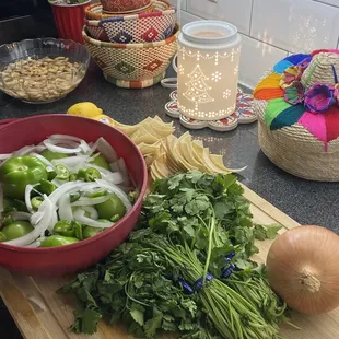 Fresh ingredients from Victoria's market