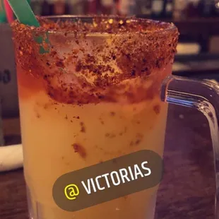 Lime frozen margarita with tajin