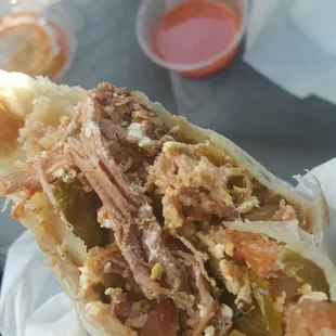 Machaca burrito