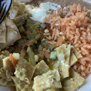 Green Chilaquiles Plate