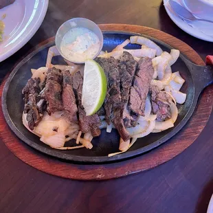 Beef fajitas