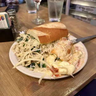 Combo pasta with lasagna rolls