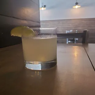 Ginger beer with lime juice