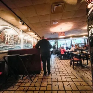 Typical indoor American Italian place.