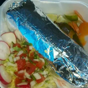 veggie burrito with black beans