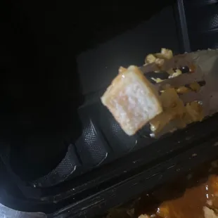 The meat in the tamle