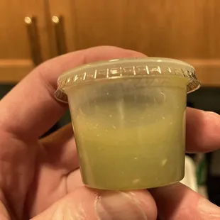 I asked for "the hottest sauce you have", and got a green sauce?