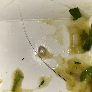 Hair in my food   I almost threw upppp!!!