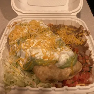 ##4 - Chimichanga w/ chicken... this was enough food for 2 people!