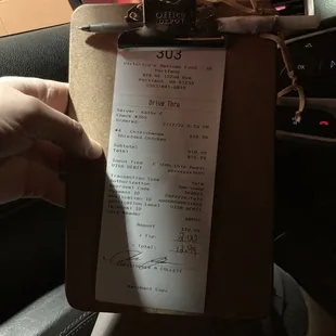 They make you sign when you pay with a card... thought that was strange.