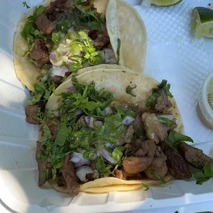 Carne asada tacos