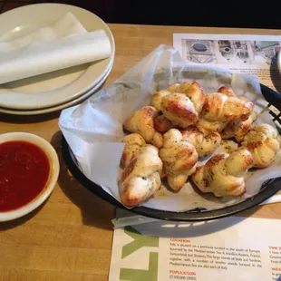 Awesome garlic knots!