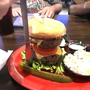 Vic's giant burger!
