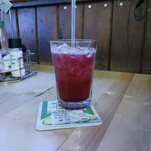 Blueberry Margarita - no sugar on the rim