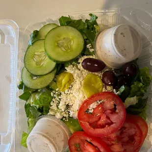 Greek salad extra veggies