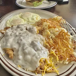 a plate of food on a table